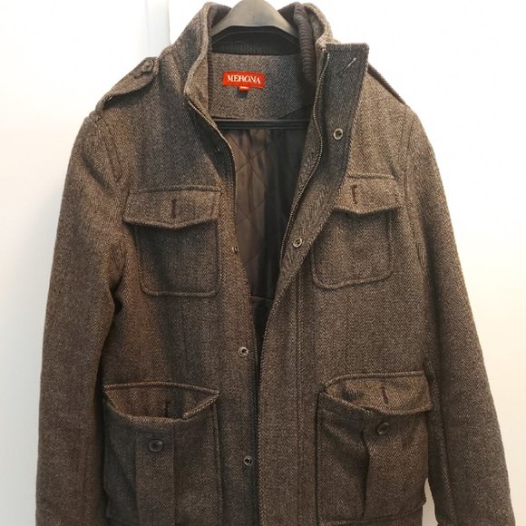 Merona Men's Wool Four Pocket Jacket - Picture 1 of 7